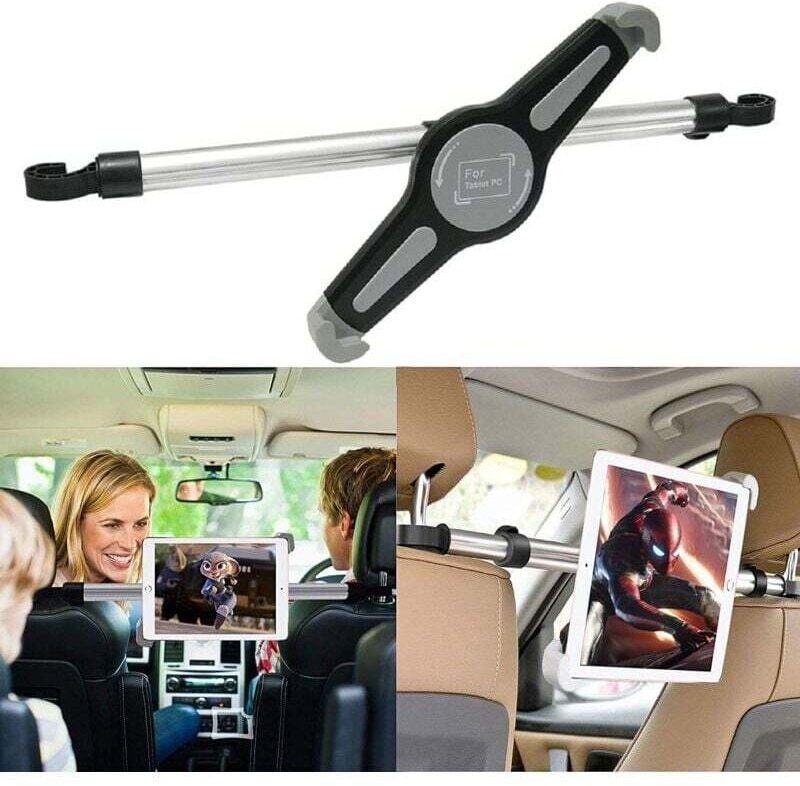 iPad-Tablet-Halterung fürs Auto, 360°-Universal-Kopfstützenhalterung, tragbar und drehbar, passend für 7-11-Zoll-Tablets...