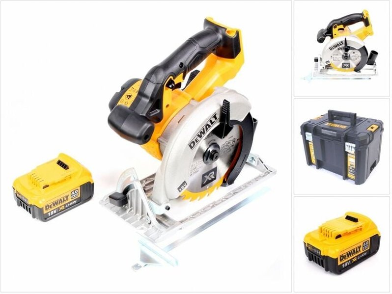 DeWalt DCS 391 NT Akku Kreissäge 18V 165 mm + 1x Akku 4,0Ah + TSTAK - ohne Ladegerät
