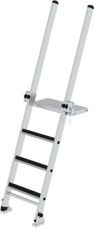 MUNK Stufen-Baugrubenleiter 2,25m mit 4 Stufen ohne Handlauf