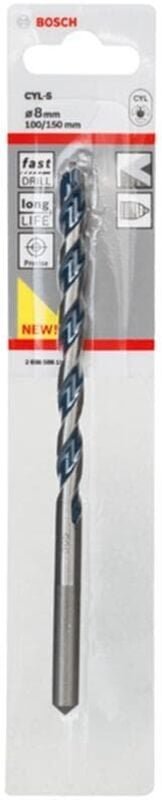Bosch - Accessories CYL-5 2608588152 Hartmetall Beton-Spiralbohrer 8 mm Gesamtlänge 150 mm Zylindersc