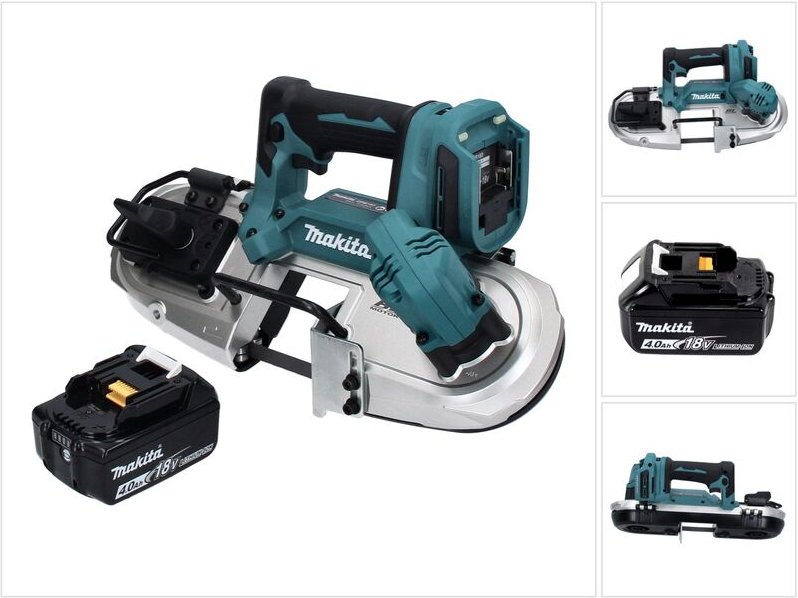 Makita - dpb 183 M1 Akku Bandsäge 18 v 66 mm Brushless + 1x Akku 4,0 Ah - ohne Ladegerät
