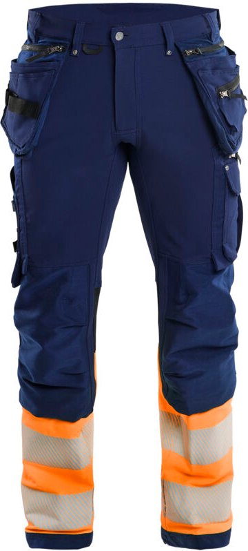 Arbeitshose mit hoher Sichtbarkeit, Artisan Stretch 4D 1993 - Marine/Neonorange M - FR(44) - SE(C50) - Lang