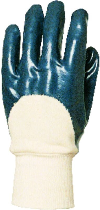 Satz mit 10 Paar Arbeitshandschuhen EUROSTRONG 9610 Actifresh® – doppelte Beschichtung aus blauem Nitril – belüfteter Ha...