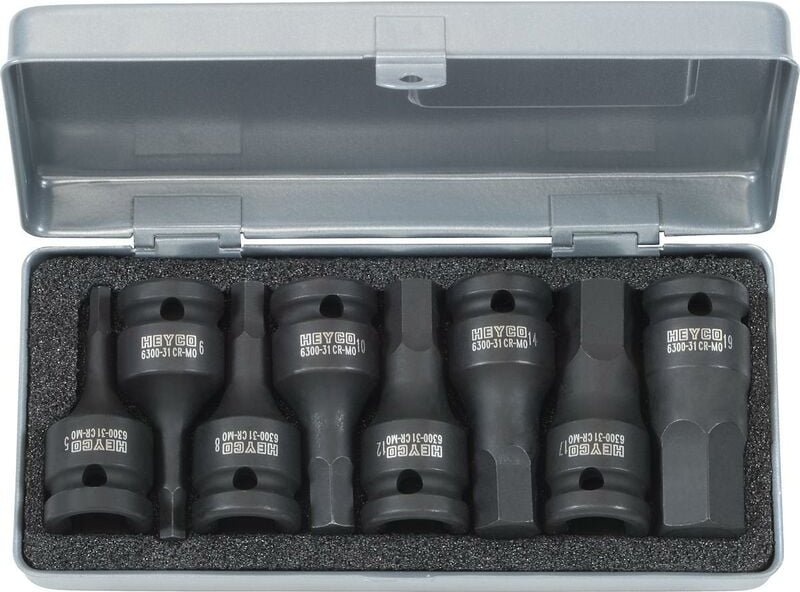 6300-55 IMPACT Schraubendrehereinsatz-Sortiment, 8-tlg.
