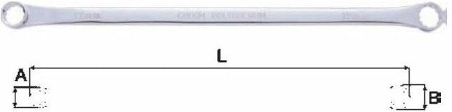 Tengtools - Langer Sternschlüssel, 8x10 630810FL 151610102