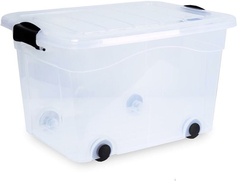 Thumbnail - Aufbewahrungsbox Anzio 40 l mit Rollen + Deckel