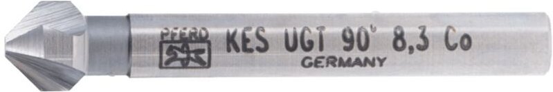 PFERD HSSE Co5 Kegel-und Entgratsenker 90° Ø 8,3 mm Schaft-Ø 6 mm DIN 335 C mit Ungleichteilung