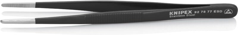 92 78 77 esd Präzisionspinzette Stumpf 145 mm - Knipex