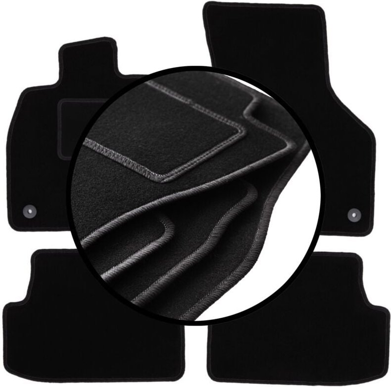 Komplettset Veloursmatten für: Audi A3 8V Schrägheck 5-Türer, Cabrio (2012-)