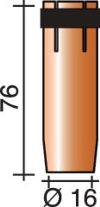 Gasdüse kon.16mm f.ERGOPLUS 26/400/500 Trafimet