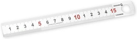 Edelstahl Lineal 200mm Dogher 792-02-200