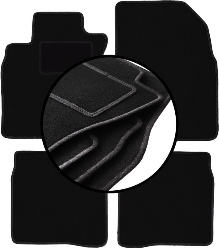 Komplettset Veloursmatten für: Nissan Note I E11 Minivan (2006-2012)