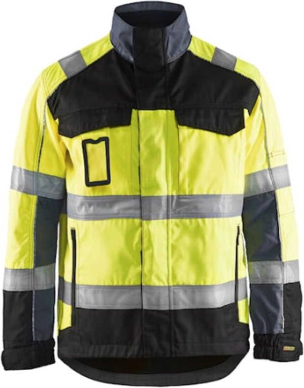 Arbeitsjacke Transport 4051 - Neon Gelb/Schwarz XL