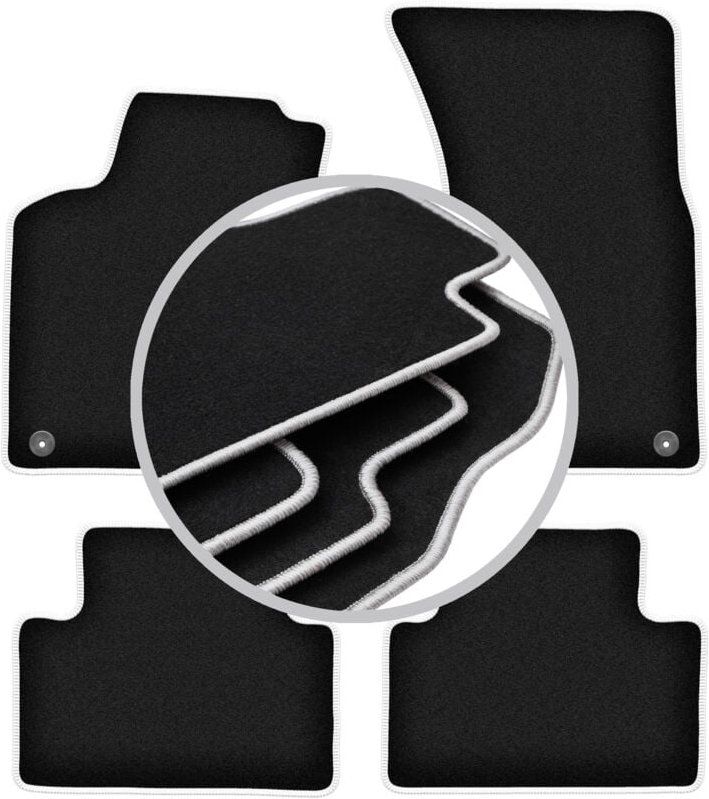 CARLUX-SILVER Autofußmatten für: Porsche Macan SUV (2013-)