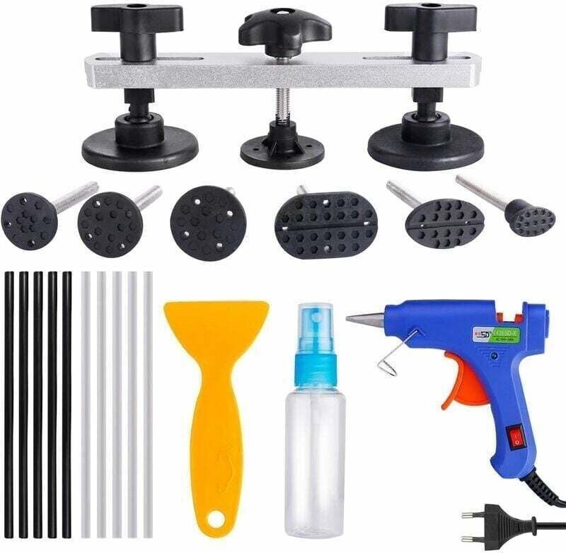 YMYNY Werkzeugsatz zur Entfernung von Dellen in der Karosserie und zur lackfreien Dellenreparatur, lackfreier Reifen-Del...