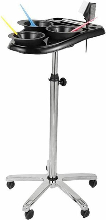 Lagerregal Friseurwagen Rollwagen Lagerregal Kosmetikwagen Arbeitswagen Salonwagen Werkzeugwagen 70-105cm Höhenverstellb...