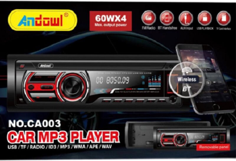 Trade Shop Traesio - Trade Shop - audio MP3 AC003 audio für universal car 1 din bluetooth wireless -
