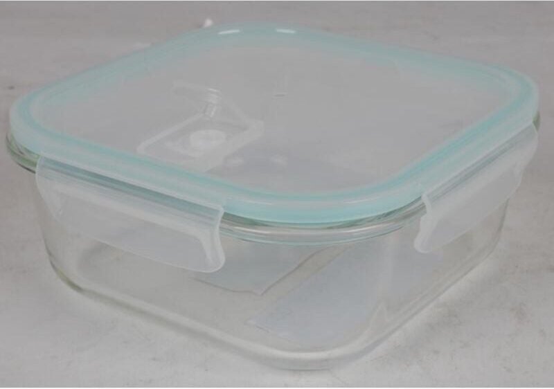 Buri - 12 Stück Glas-Frischhaltedose Boxen mit Deckel Gefäße 1,2L mit Dampfventil