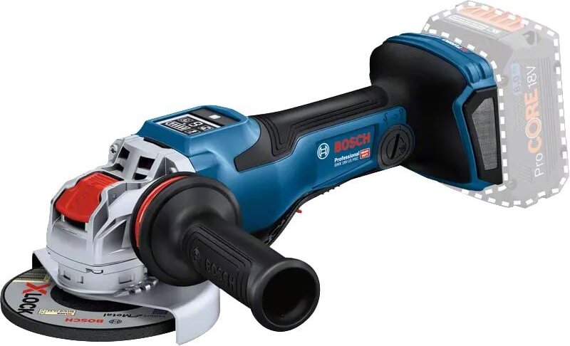 Bosch Akku-Winkelschleifer biturbo gwx 18V-15 psc mit x-lock Solo in l-boxx