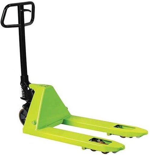 Kleiner manueller Hubwagen mit kurzen Gabeln 800 x 400 mm, 2,5 t – Ideal für empfindliche Güter, bruchsichere Absenkung ...