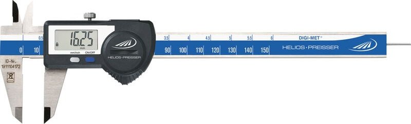 Helios Preisser - digi-met 1320516 Digitaler Messschieber 150 mm