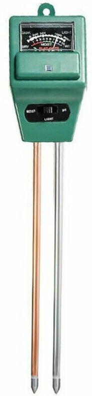 Boden-pH-Messgerät, 3-in-1-Bodenfeuchtigkeits-/Licht-/pH-Tester, Gartenwerkzeug-Sets für die Pflanzenpflege, ideal für G...