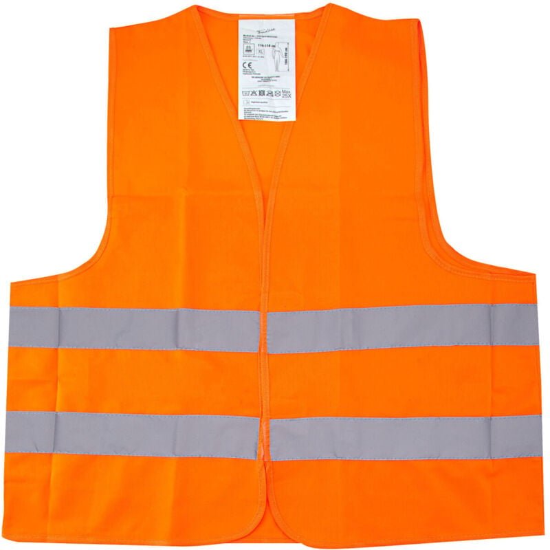Warnweste universal orange xl Reflektorweste Sicherheitsweste - Trendline