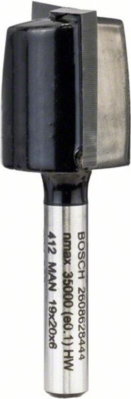 Bosch Nutfräser Standard for Wood, 6 mm, D1 19 mm, L 19,5 mm, G 51 mm