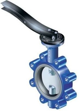 Ari Armaturen - ari Gewindeflanschklappe Gesa 22013 dn 80 pn 16, EN-JS1030, Rasthebel, epdm, Thermo-Anzeige möglich