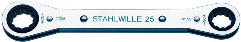 Stahlwille - 41561620 25AN 1/4 x 5/16 ratschenringschluessel Doppel-Ringratschenschlüssel-Satz Schlü