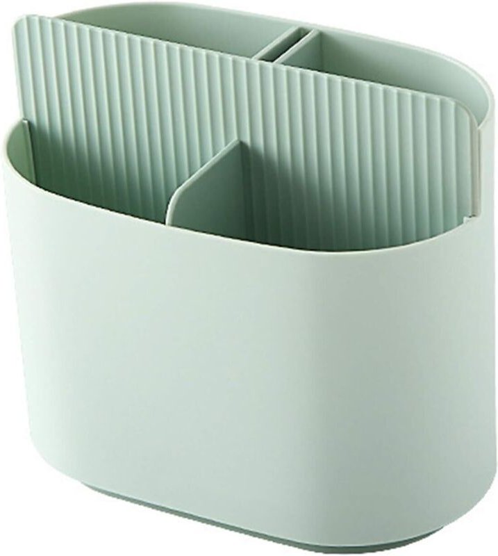 Hellgrüner Küchenutensilienhalter, Messerständer, multifunktionale Löffel- und Gabelaufbewahrung, Küchen-Essstäbchenkäfi...