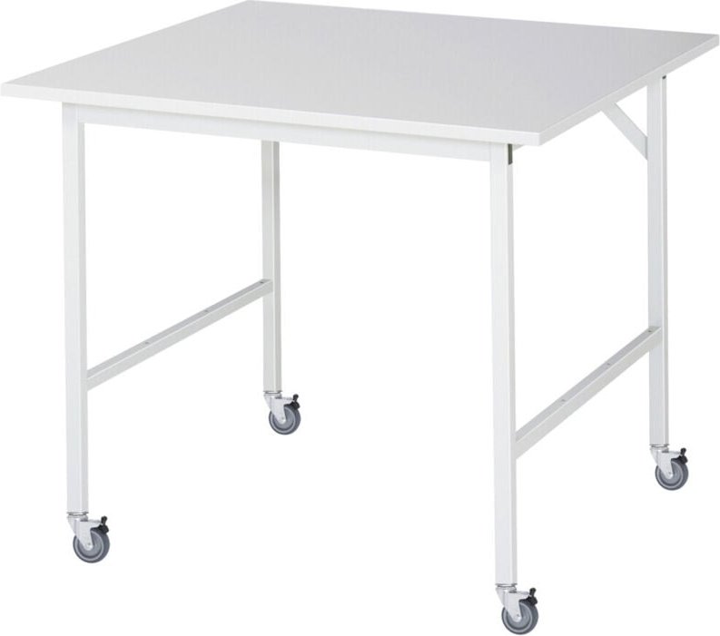 Rau Fahrbarer Arbeitstisch Jerry (4 lr), B1000xT1000xH900mm, M-Platte-22mm