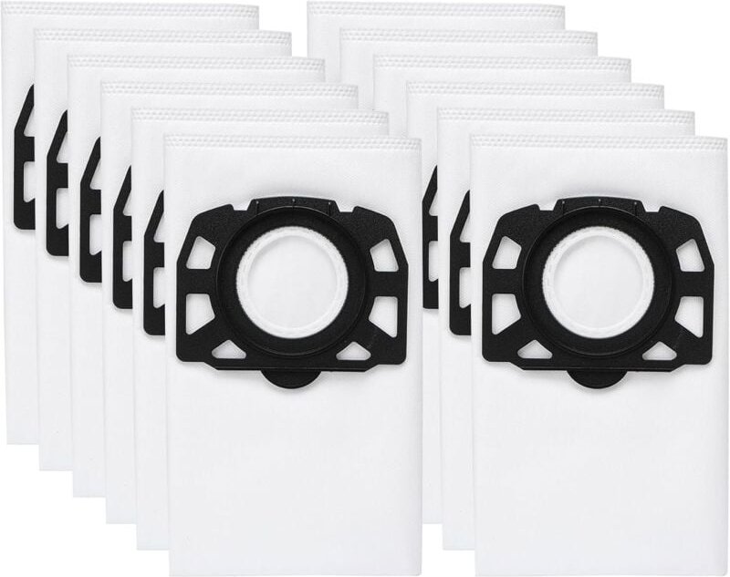 12 Staubsaugerbeutel KFI 357 für Kärcher KWD1, KWD2, KWD3, WD2 Plus, WD3, SE 4001, SE 4002, SE 4, SE 4 Plus Staubsauger,...