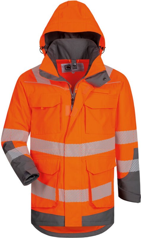 Elysee Warnschutz Parka Herwin 22431 Gr. XS orange/grau