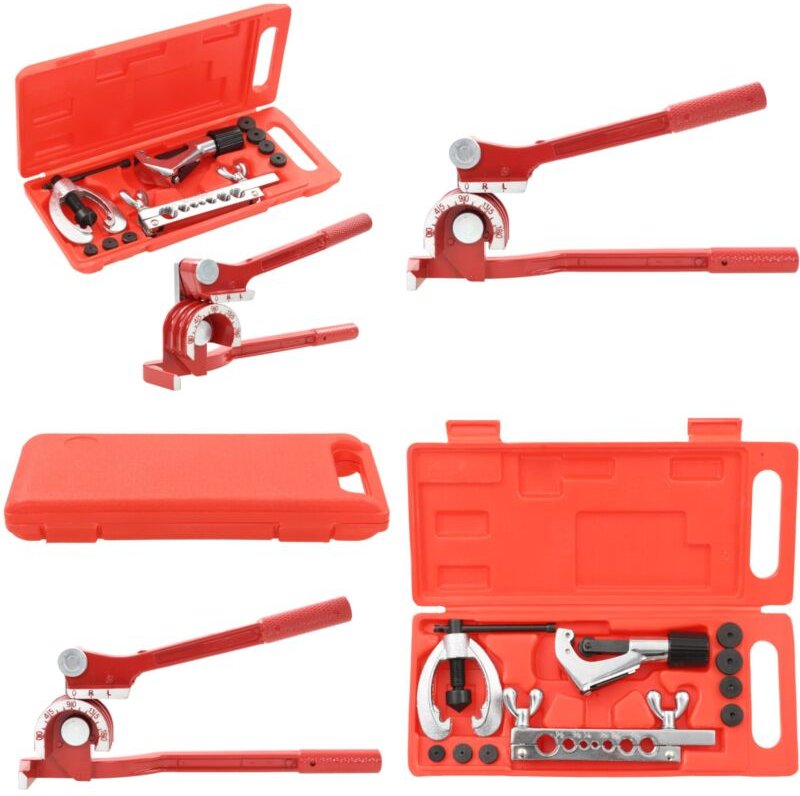 Bördelwerkzeug Set mit Rohrbiegegerät - Bördelwerkzeug - Rohrbiegegerät - Handwerker Werkzeug - Werkstatt Ausrüstung - M...