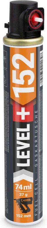 Level+ - level+ Gaskartusche 152mm 74ml Fuel Cell Ersatzgas für Nagler L+152 - 1 St.