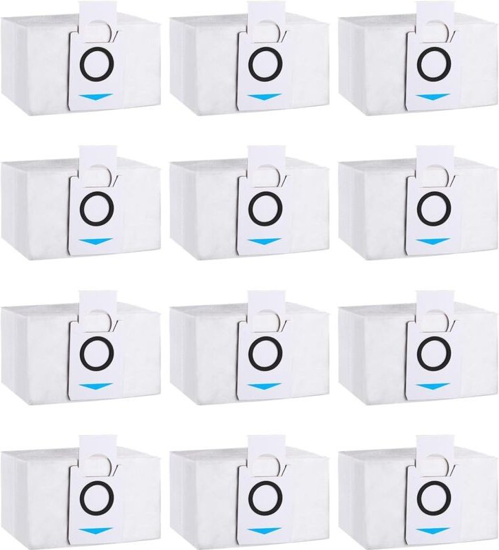 12er-Pack Staubsaugerbeutel, Zubehör, kompatibel mit Ecovacs Deebot X1 Omni, X1 e Omni, X1 TURBO, T20 Omni, Ersatz-Staub...