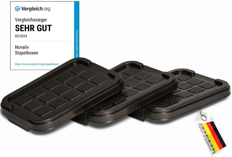 Novaliv - 3x Frischhaltedosen Deckel