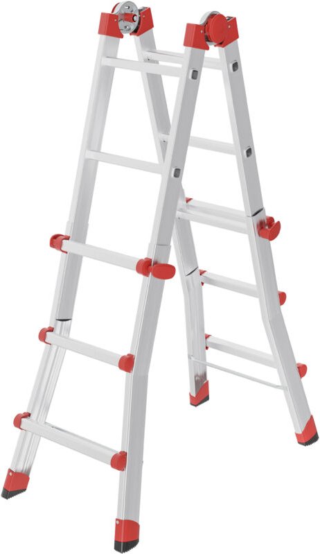 Hailo Aluminium Multifunktionsleiter M80 4x3 Sprossen