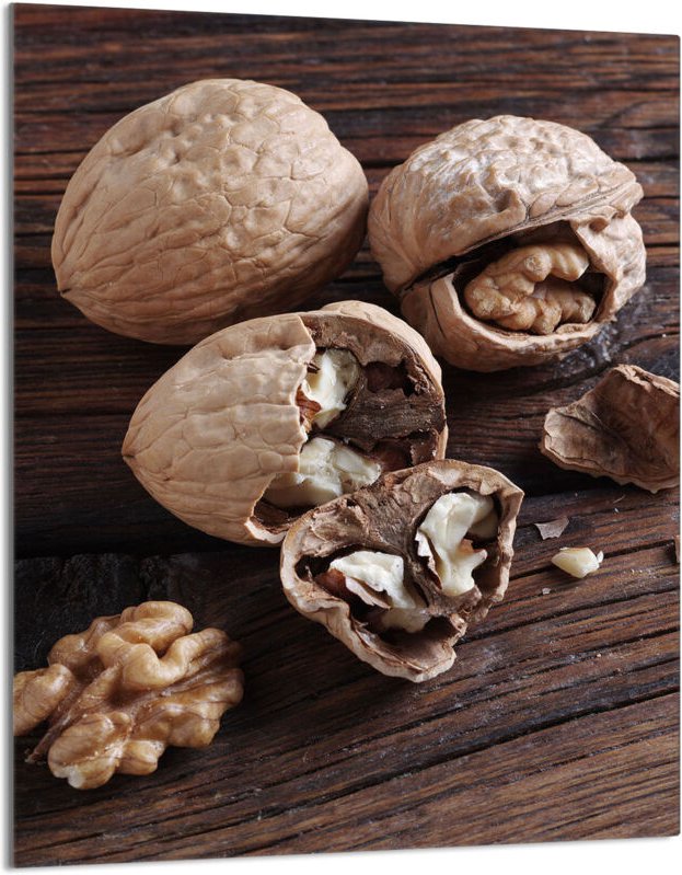 Glasschneidebrett 40x52 Nüsse