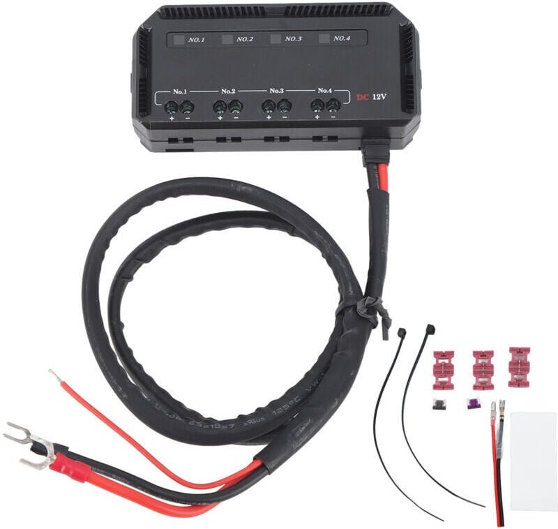 Thumbnail - Universeller 12-V-Sicherungskasten, wasserdicht, für Motorrad/Auto – mit LED-Anzeige und 20-A-Sicherungen – schnelle und...