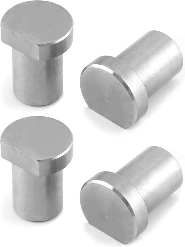 4 Stück Edelstahl-Werkbankanschläge für 19 mm Lochdurchmesser, Holzbearbeitungstischzubehör zum Fixieren von Werkstücken