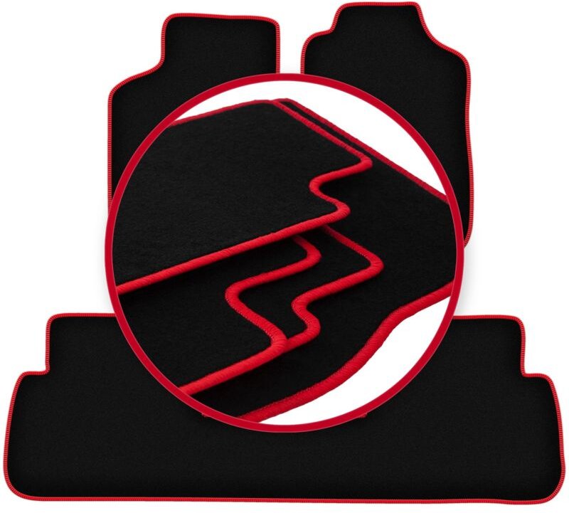 CARLUX-RED Autofußmatten für: Saab 9-5 I Kombi, Limousine (1997-2009)
