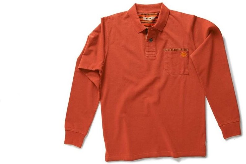 Langarm-Arbeitspolo POST - XXL Tomate