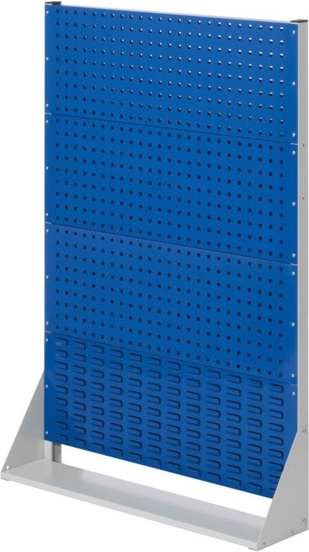 Kappes ®RasterPlan Stellwände einseitig Größe 4 - 3x Lochplatten 1x Schlitzplatte Enzianblau RAL 5010