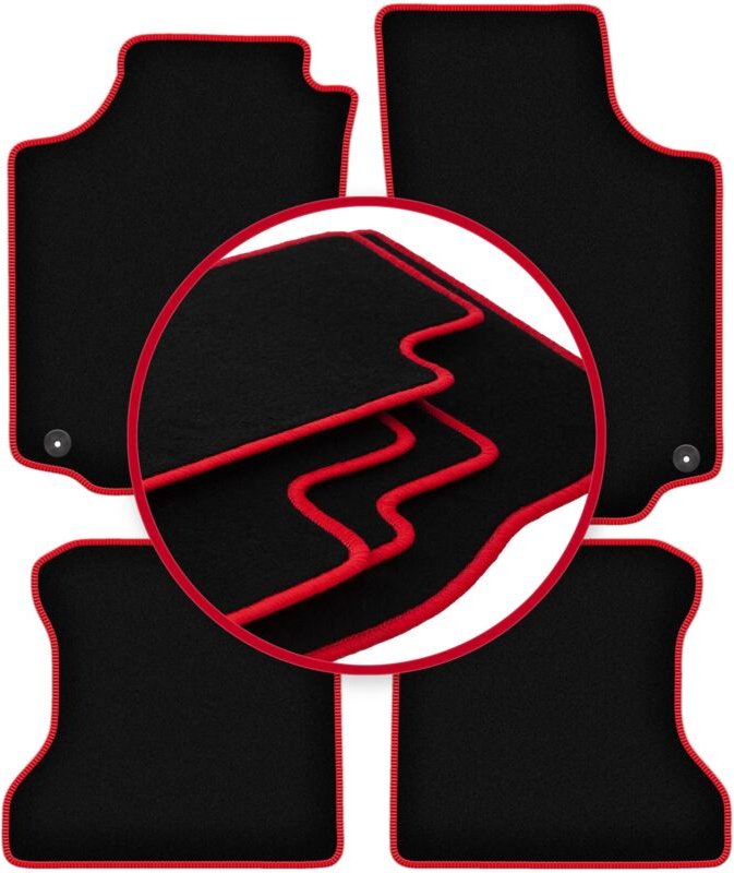 CARLUX-RED Automatten für: Opel Combo C Kombivan (2001-2011)