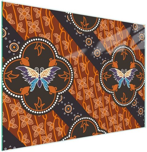 Glasschneidebrett 30x22 Schmetterling