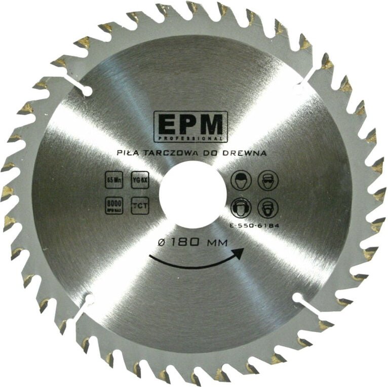 Gesinterte Säge 200 mm 40 Zähne - E-550-6204