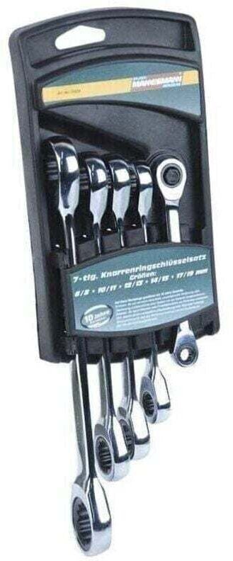 Brüder Mannesmann - M19828 Ring-Ratschenschlüssel 5teilig Schlüsselweite (Metrisch) 6 - 19 mm