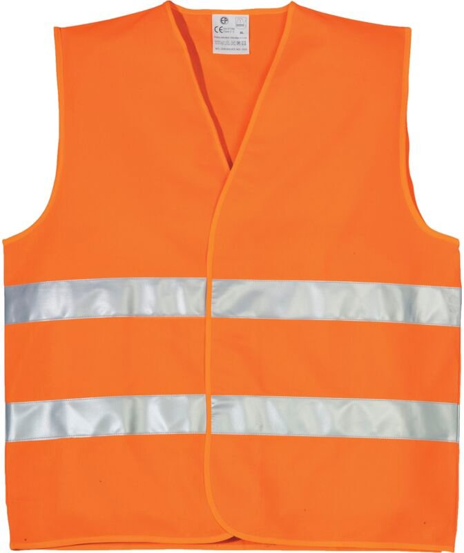Satz mit 50 - Sommer-Ärmelloses Hochsichtbarkeits-Arbeitsweste YARD - Neonorange 2XL - 56/58